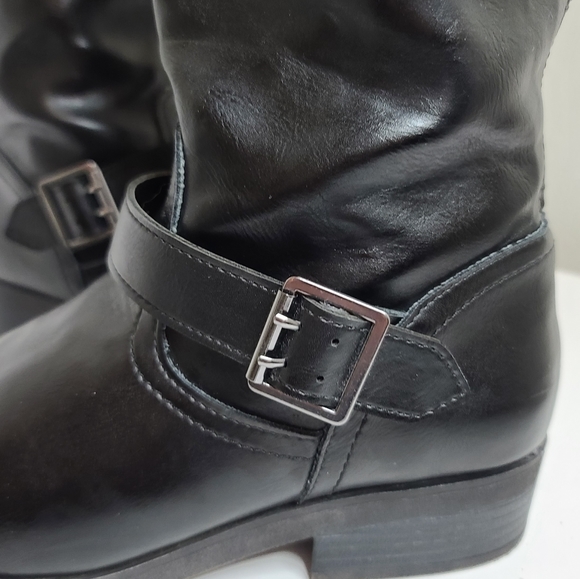 Madden Girl Black Marrca Knee High Riding Boots - Picture 7 of 15